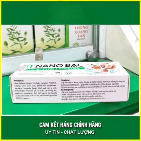 ST Nano Bạc hỗ trợ làm sạch da, kháng khuẩn, tái tạo da (25g) 