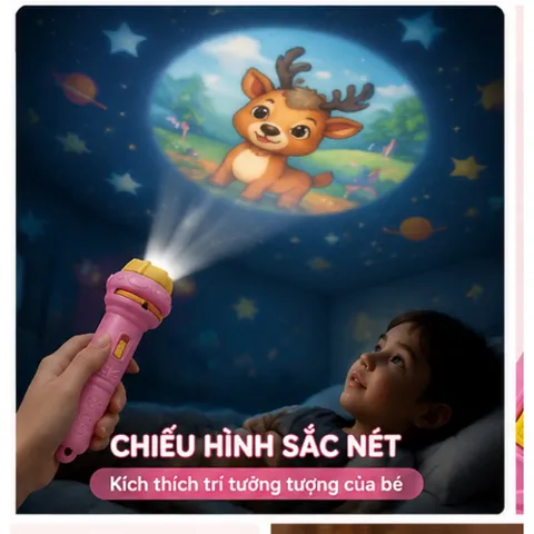 ĐÈN CHIẾU HÌNH HOẠT HÌNH CHO BÉ – VỪA HỌC VỪA CHƠI SIÊU THÚ VỊ.