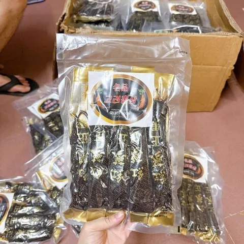 Sâm tẩm mật ong nguyên củ Hàn Quốc gói 500g thơm ngon dễ ăn
