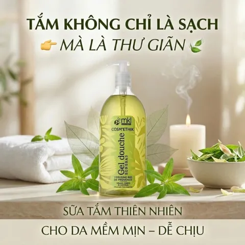 Gel Tắm Hữu Cơ MKL Cosm'Ethik Verveine Bio De Provence