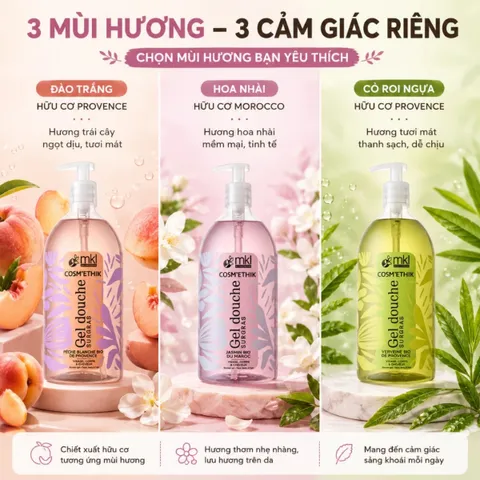 Gel Tắm Hữu Cơ MKL Cosm'Ethik Verveine Bio De Provence