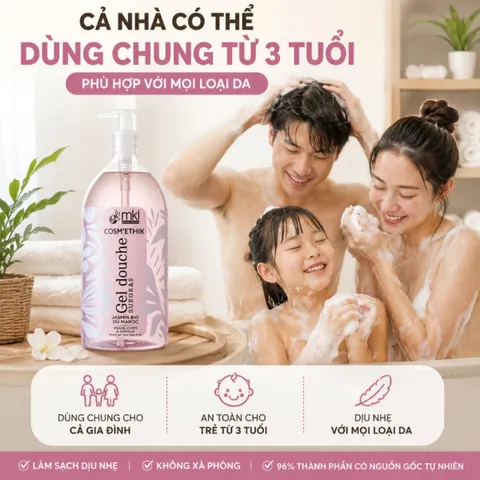 Sữa Tắm Hương Hoa Nhài MKL Cosm'Ethik Jasmin Bio Du Maroc