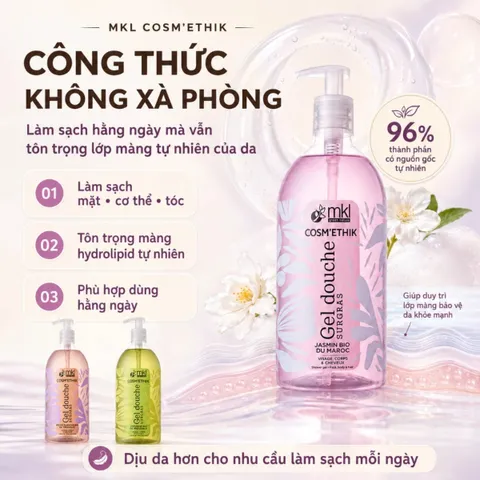 Sữa Tắm Hương Hoa Nhài MKL Cosm'Ethik Jasmin Bio Du Maroc