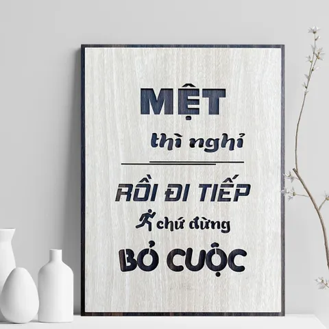 Tranh gỗ decor truyền cảm hứng 