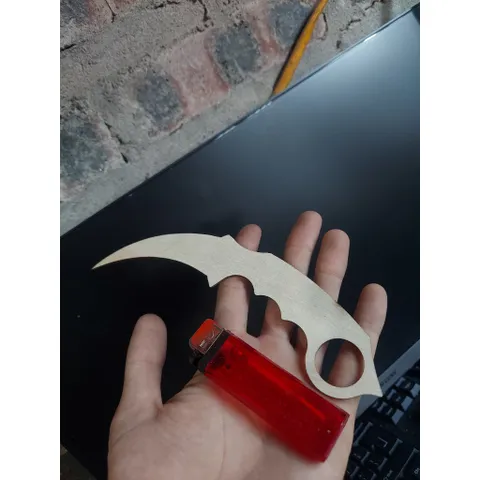 Dao gỗ mô hình  Karambit , lễ hội Even Day, dao trang trí, dao đồ chơi, dao gỗ