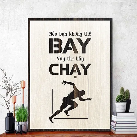 Tranh gỗ decor truyền cảm hứng 