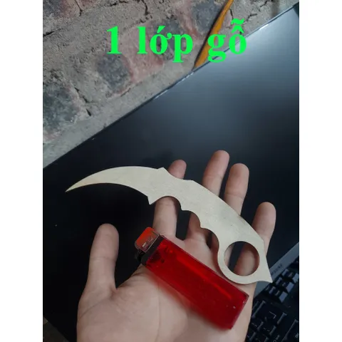 Dao gỗ mô hình  Karambit , lễ hội Even Day, dao trang trí, dao đồ chơi, dao gỗ