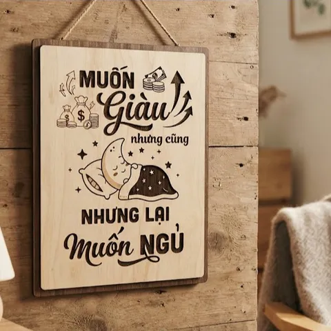 Tranh gỗ cắt khắc laser decor 