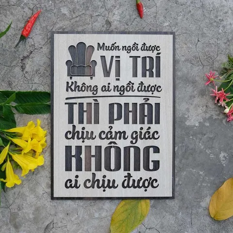 Tranh gỗ decor truyền cảm hứng 