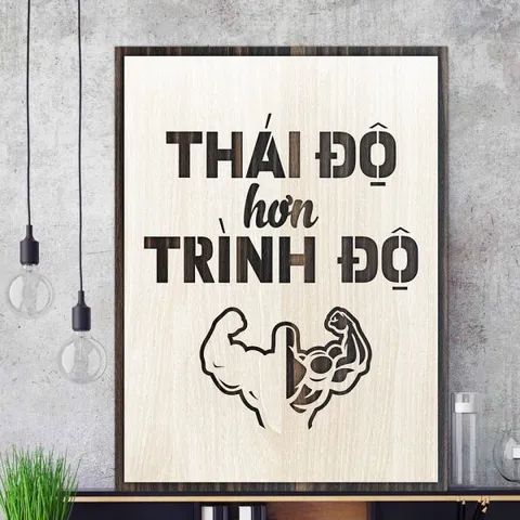 Tranh gỗ decor truyền cảm hứng