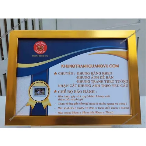 Khung bằng khen (A4 kích thước 21×30) và nhiều loại nữa