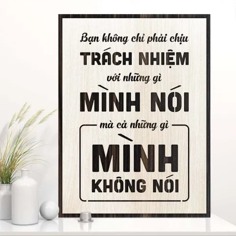 Tranh gỗ decor truyền cảm hứng 