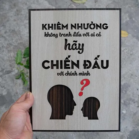 Tranh gỗ decor truyền cảm hứng 