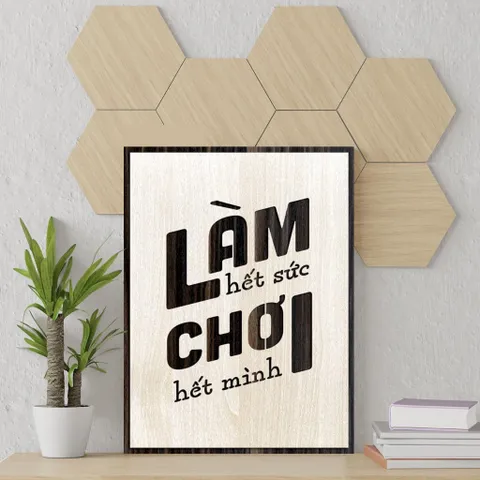 Tranh gỗ 3D cắt lớp – Làm hết sức – Chơi hết mình Một đội ngũ mạnh không chỉ biết làm việc hiệu quả, mà còn biết tận hưở