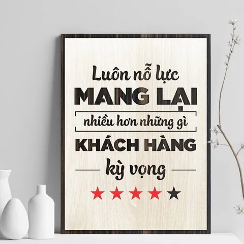 Tranh gỗ 3D cắt lớp – luôn nỗ lực mang lại nhiều hơn những gì khách hàng kì vọng Khách hàng không chỉ muốn một sản phẩm
