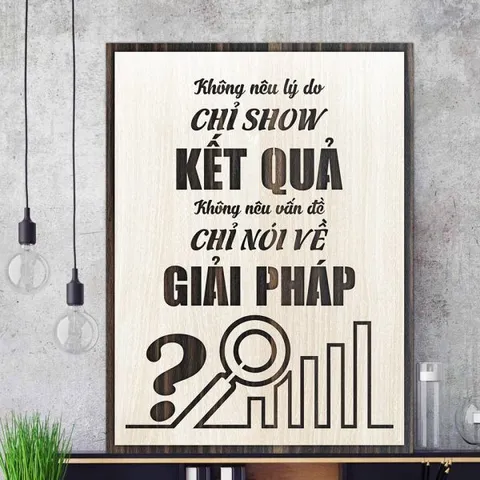 Tranh gỗ 3D cắt lớp – Không nêu lý do, chỉ show kết quả , Không nêu vấn đề, chỉ nói về giải pháp “Không nêu lý do, chỉ s