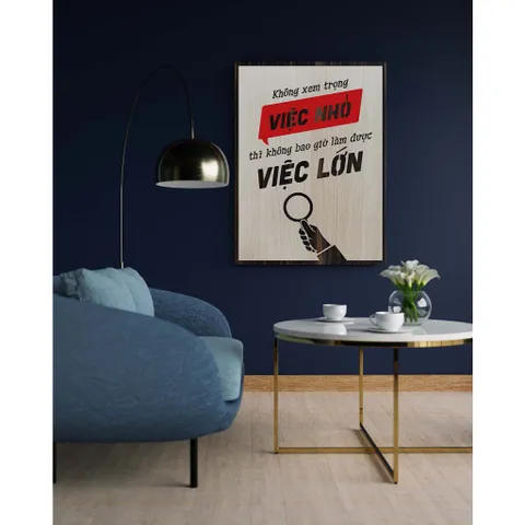 Tranh gỗ 3D cắt lớp – Không xem trọng việc nhỏ thì không bao giờ làm được việc lớn “Không xem trọng việc nhỏ thì không b