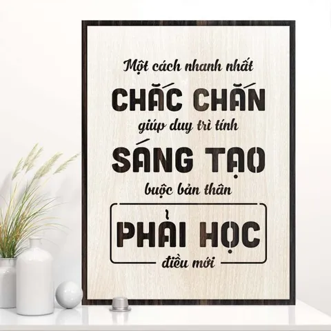 Tranh gỗ 3D cắt lớp – Một cách nhanh nhất chắc chắn giúp duy trì tính sáng tạo buộc bản thân phải học điều mới Sáng tạo