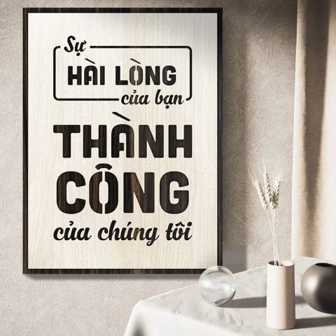 Tranh gỗ decor truyền cảm hứng 