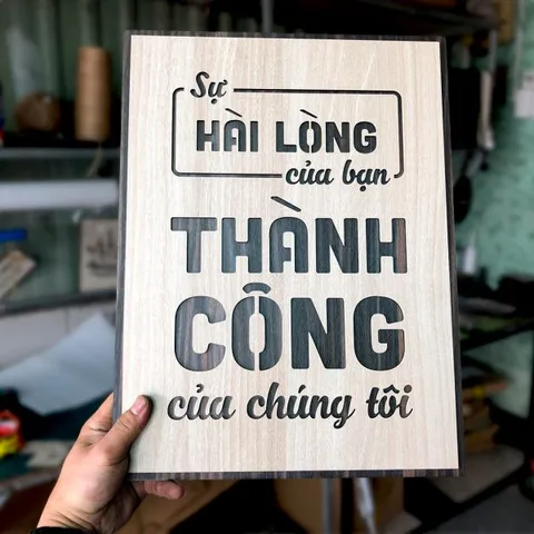 Tranh gỗ decor truyền cảm hứng 