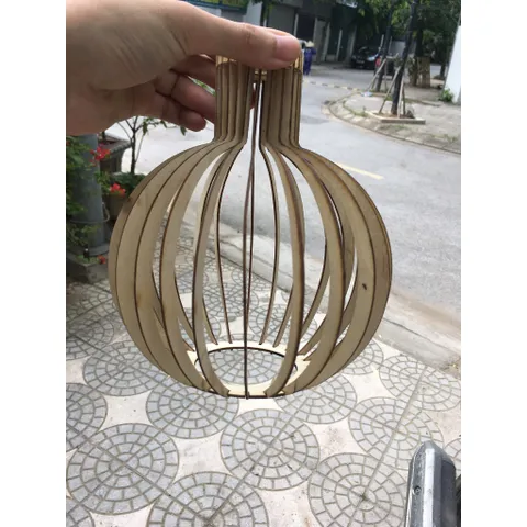 Đèn gỗ dáng củ tỏi  đèn thả trần và nhiều đèn nữa