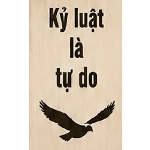 Tranh gỗ cắt lớp laser bộ DISCIPLINE - KỶ LUẬT laser cut wood
