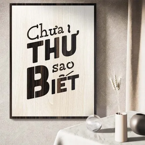 Tranh gỗ decor truyền cảm hứng 