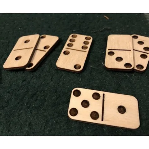 Bộ cờ Dominoes 28 quân gỗ | Domino tô màu