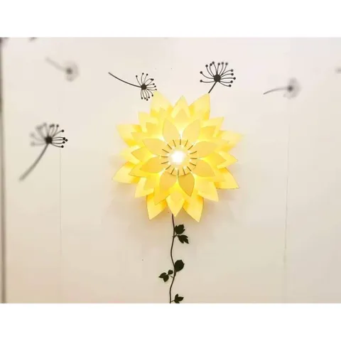 Đèn gỗ hoa sen DIY- Đèn thả trần trang trí Decor nội thất, nhà hàng, cửa hàng, quán Cafe, resort