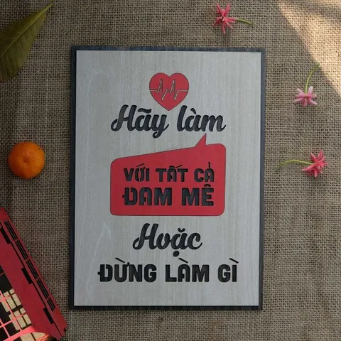 Tranh gỗ decor truyền cảm hứng 