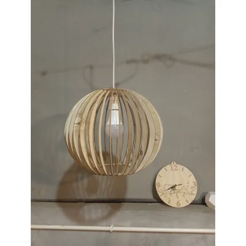 Đèn cầu gỗ 300