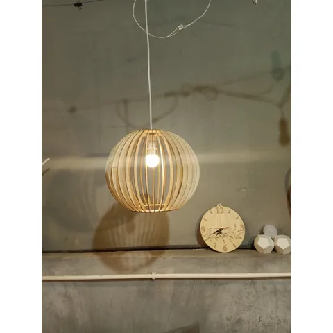 Đèn cầu gỗ 300