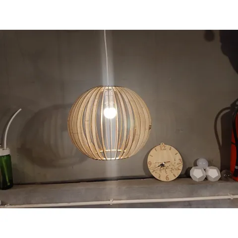 Đèn cầu gỗ 300