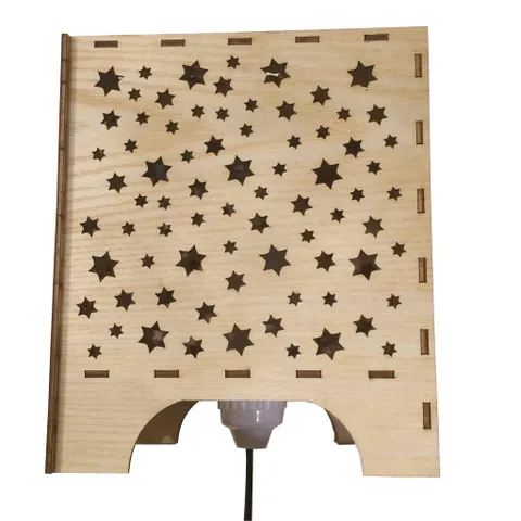 Đèn Gỗ DIY 050 decor trang trí