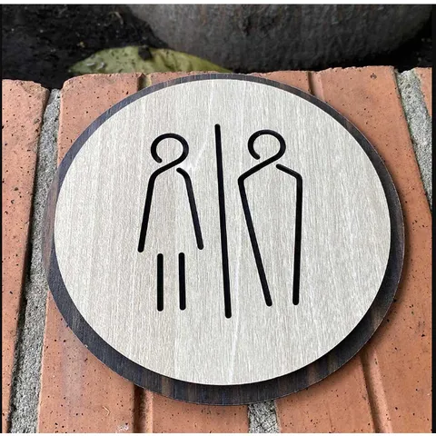 Bảng WC, bán dán toilet, bảng nhà vệ sinh AKZTL01