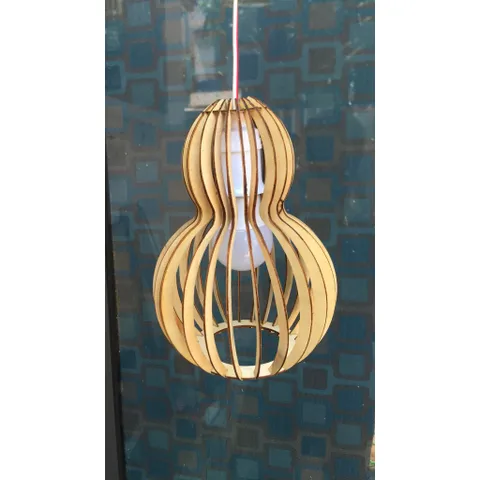 Đèn gỗ hồ lô, đèn gỗ trang trí nhà cửa