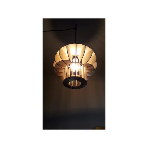 đèn gỗ xoắn ống 870