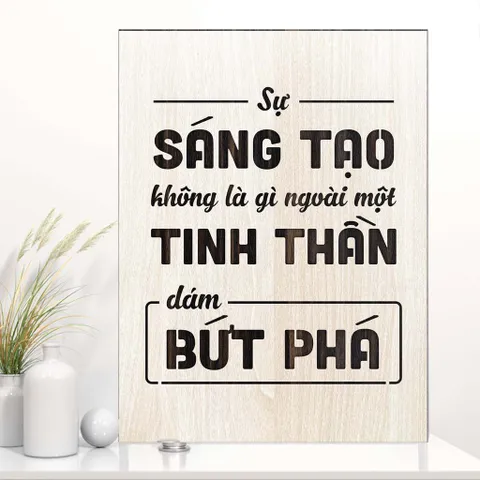 Tranh gỗ, tranh để bàn kích thước 10x15cm bộ 1