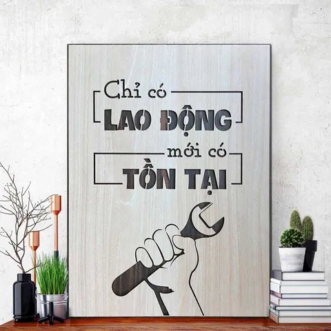 Tranh gỗ, tranh để bàn kích thước 10x15cm bộ 1