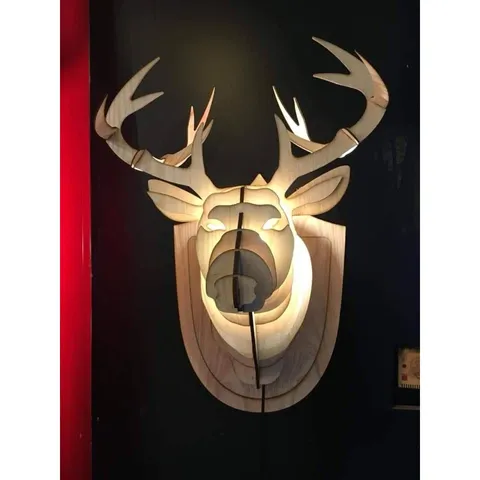 Đèn Gỗ DIY 042 decor trang trí nội thất loại to