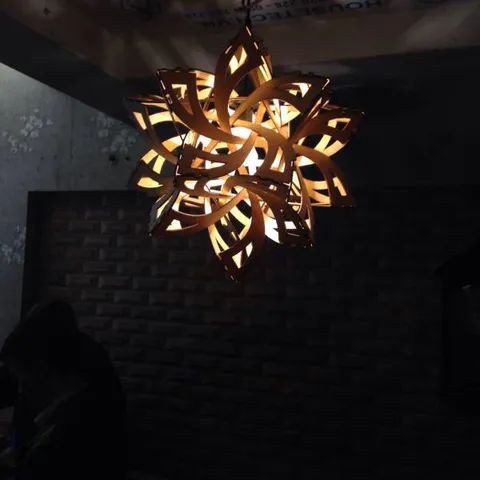 Đèn Gỗ DIY 140 decor trang trí nội thất
