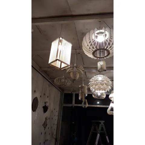 Đèn Gỗ DIY 106 decor trang trí nội thất