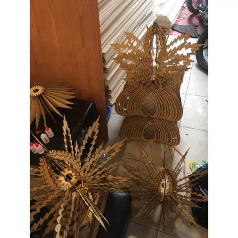 Đèn Gỗ DIY 096 decor trang trí nội thất