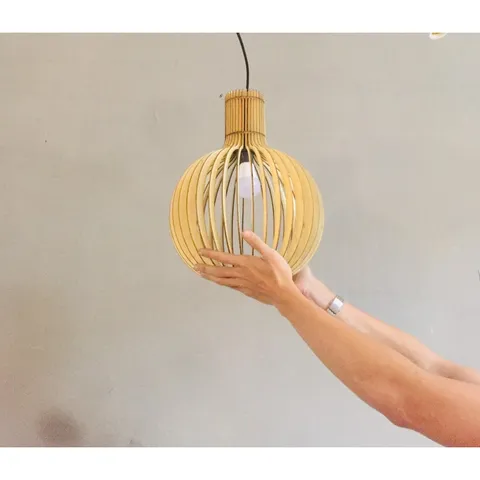 Đèn Gỗ thả trần DIY 134 siêu đẹp