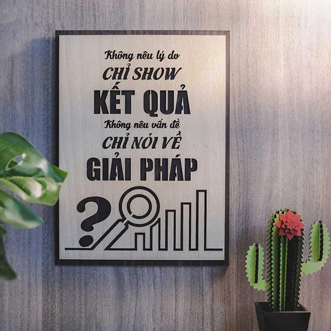 Tranh gỗ decor truyền cảm hứng 