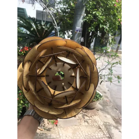 Đèn Gỗ decor trang trí nội thất DIY 019