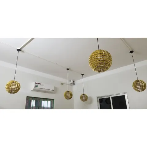 Đèn Gỗ DIY 095 thả trần kiểu dáng đặc biệt