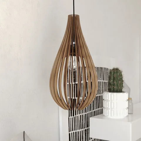 Đèn Gỗ DIY 027 đèn trang trí thả trần