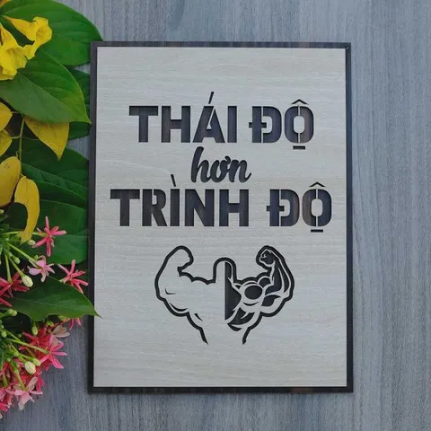 Tranh gỗ decor truyền cảm hứng 