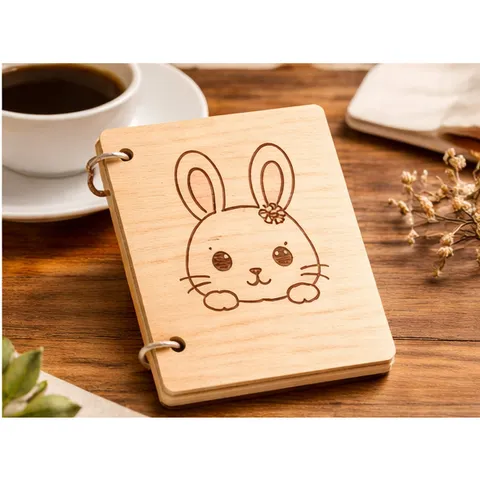 Sổ Tay cute bìa gỗ cao cấp ,quà tặng lưu niệm